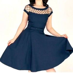 Tatyana Alika Swing dress in navy blue